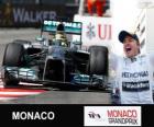 Νίκο Ρόζμπεργκ γιορτάζει τη νίκη του στο Grand Prix του Μονακό 2013